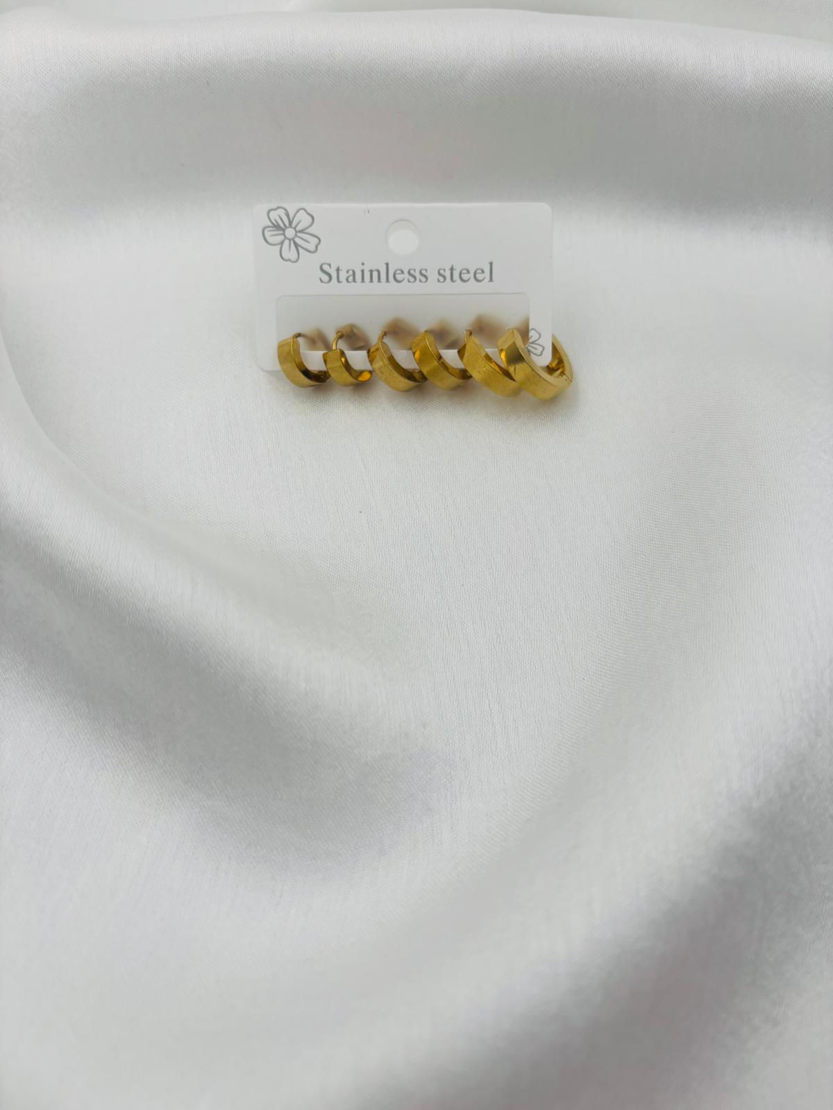 ÇELİK SET HALKA KÜPE - 12