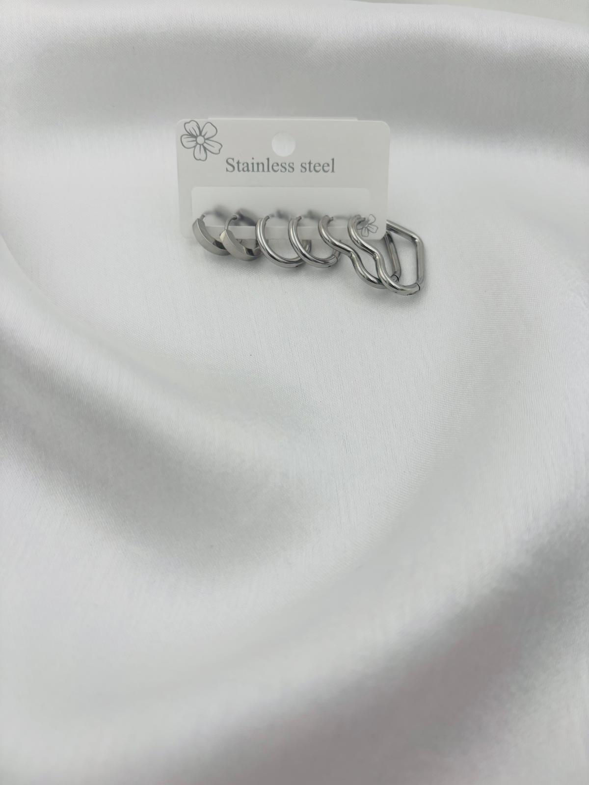 ÇELİK SET HALKA KÜPE - 17