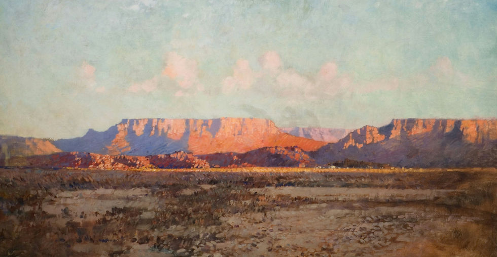 Title_ 1924P249 The Karoo, Cape Of Good Hope At Evening Description_ 1924P249 The Karoo, C