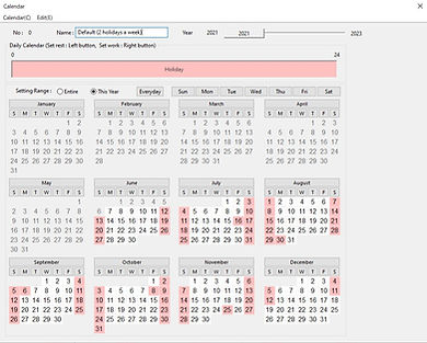 Multiple patterns of calendar