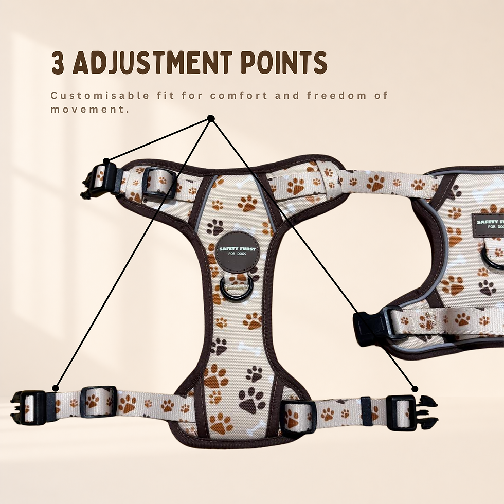 Thumbnail: Pawfect Cream Track Furst Adventure Dog Harness – Includes Free Tracking Tag