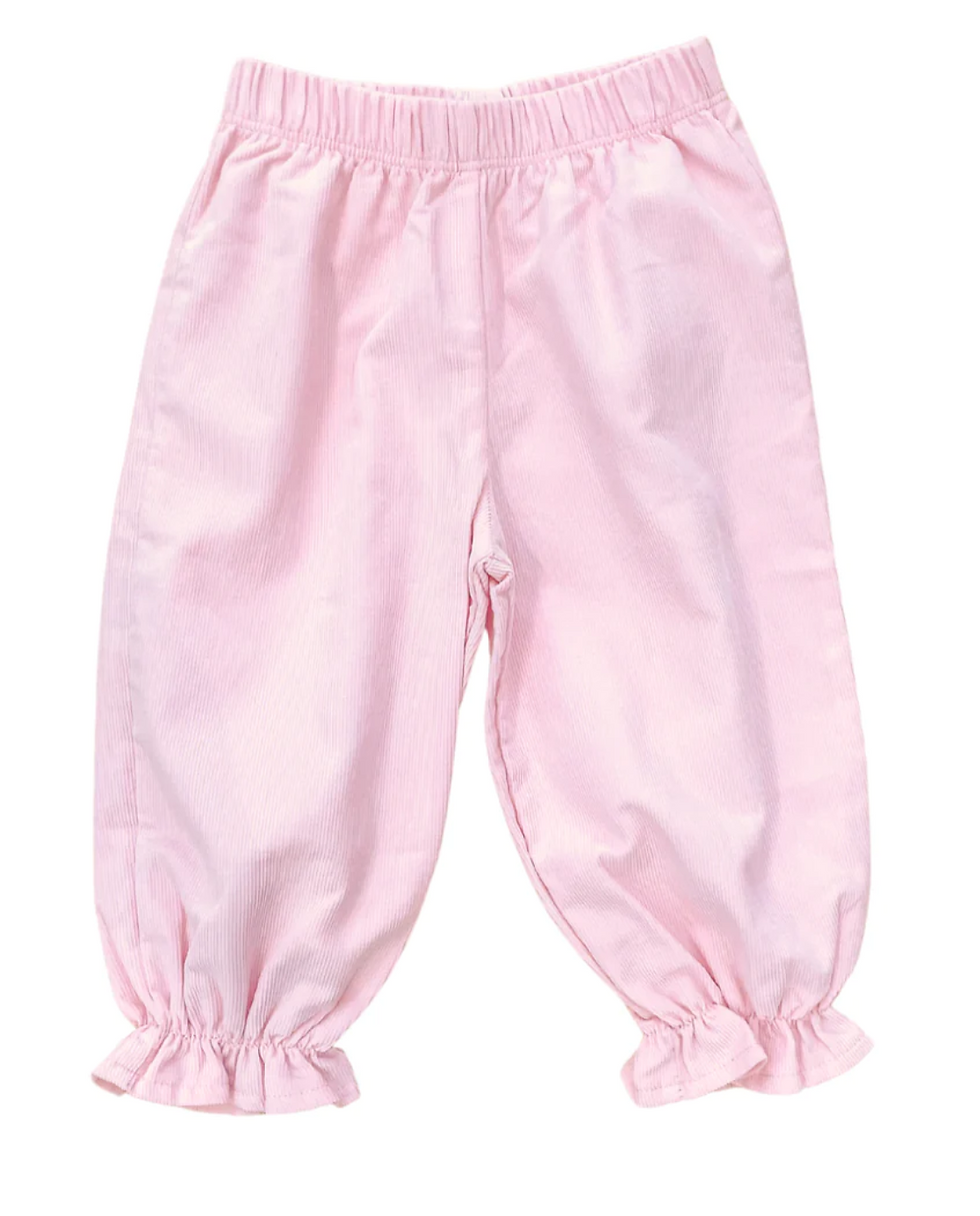 Girls Corduroy Bloomer Pants- Pink