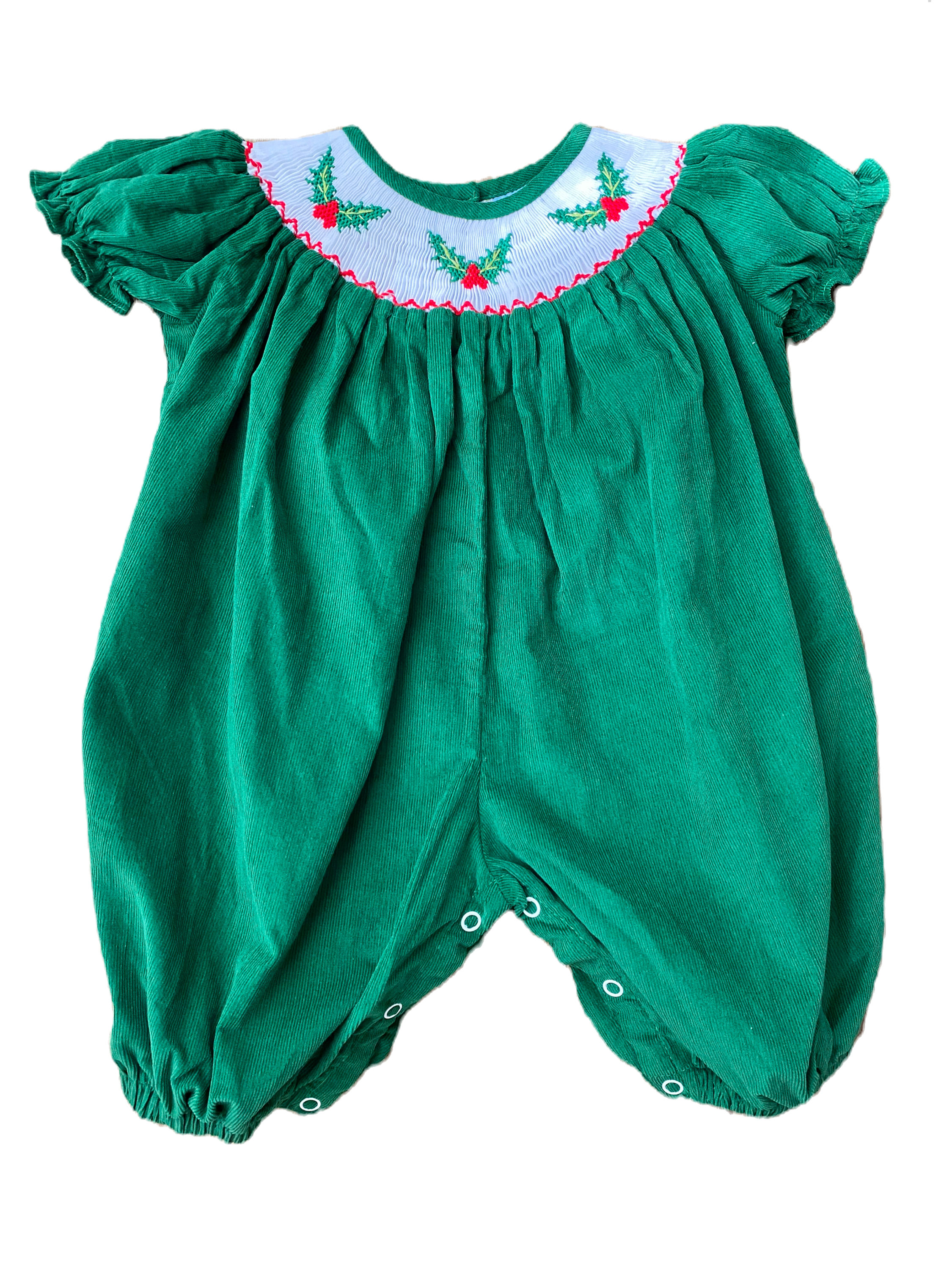Smocked Mistletoe Romper