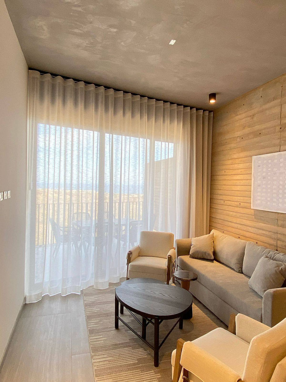 Cortinas traslúcidas en los cabos