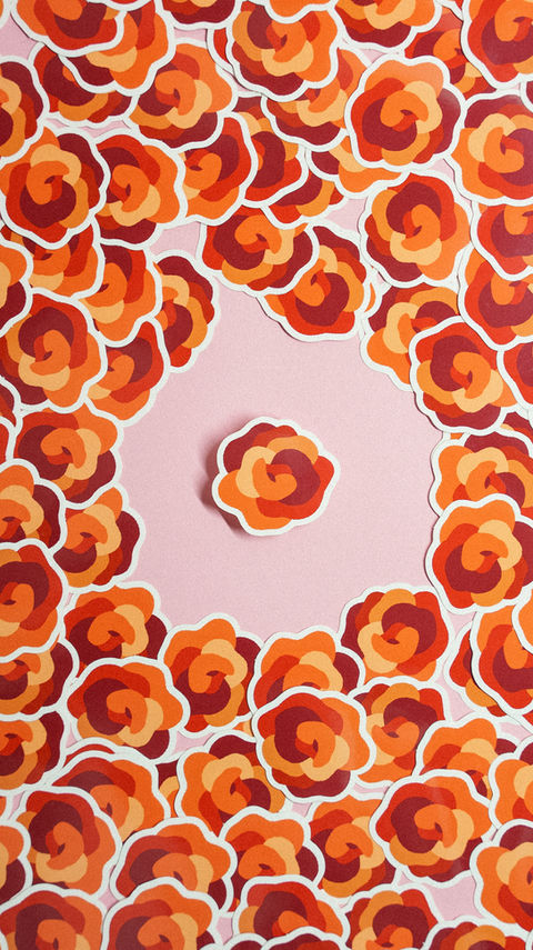 Picture of flower sticker