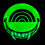 Thumbnail: BLKRNBW: Happy! glow in the dark pin