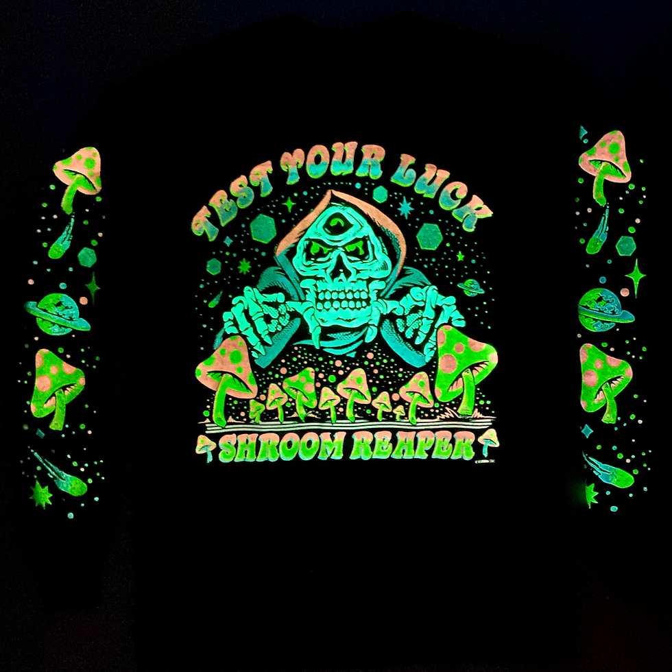 Thumbnail: Boss Dog Shroom Reaper Long Sleeve Glow