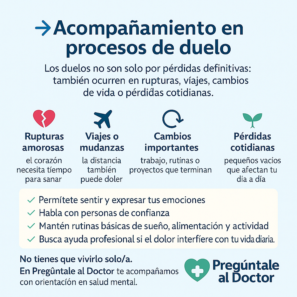 Acompañamiento en procesos de duelo