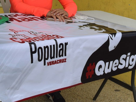 Tihuatlan: "INSTALAN MESA PARA CONSULTA POPULAR JUNTO AL PALACIO MUNICIPAL EN TIHUATLÁN"