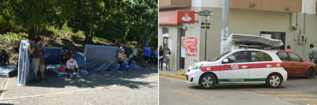 Tihuatlan: "TAXISTAS LOGRAN INGRESOS POR EL TRASLADO DE COLCHONES DE LOS BENEFICIADOS EN TIHUATLÁN"