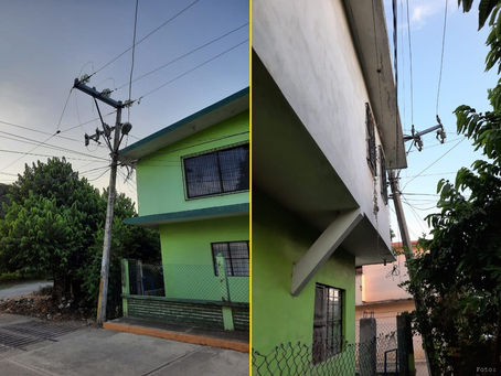 Tihuatlan: "POSTE CON CABLES DE ALTA TENSIÓN A PUNTO DEL COLAPSO EN TIHUATLÁN"