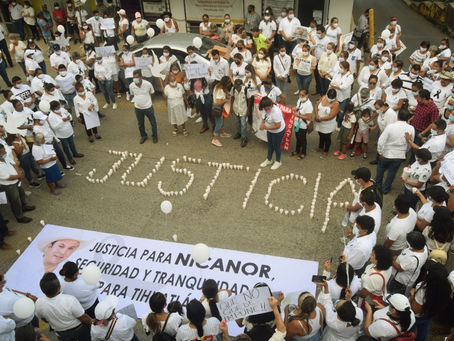 Tihuatlan: "TIHUATLÁN EXIGE JUSTICIA POR EL ASESINATO DE NICANOR MARTÍNEZ OLGUÍN"