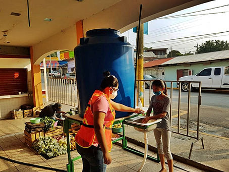 Tihuatlan: "INSTALAN LAVAMANOS EN PUNTOS ESTRATÉGICOS DE TIHUATLÁN"