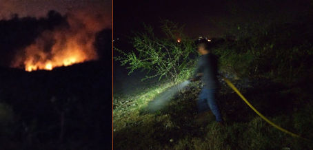 Tihuatlan: "VORAZ INCENDIO EN TECOXTEMPA"