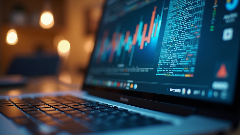 Close-up of a digital learning platform on a laptop