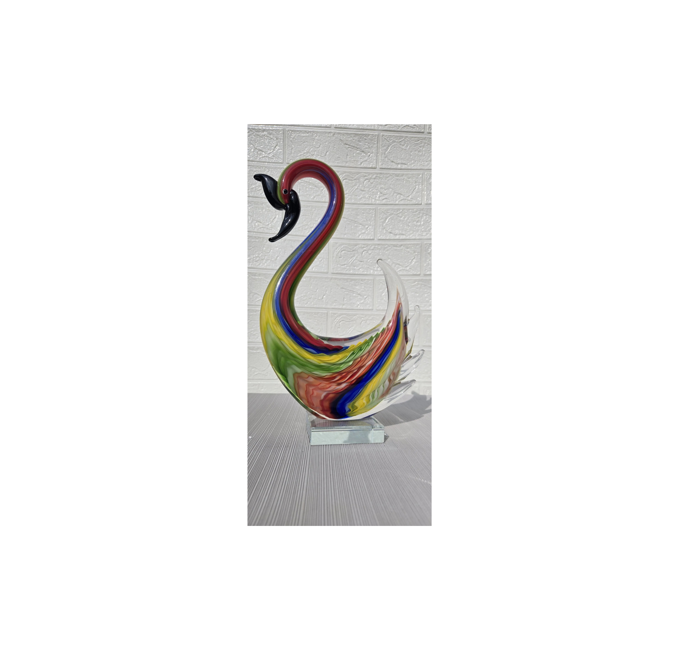 Figura Łabędzia ze Szkła Murano – Art Deco