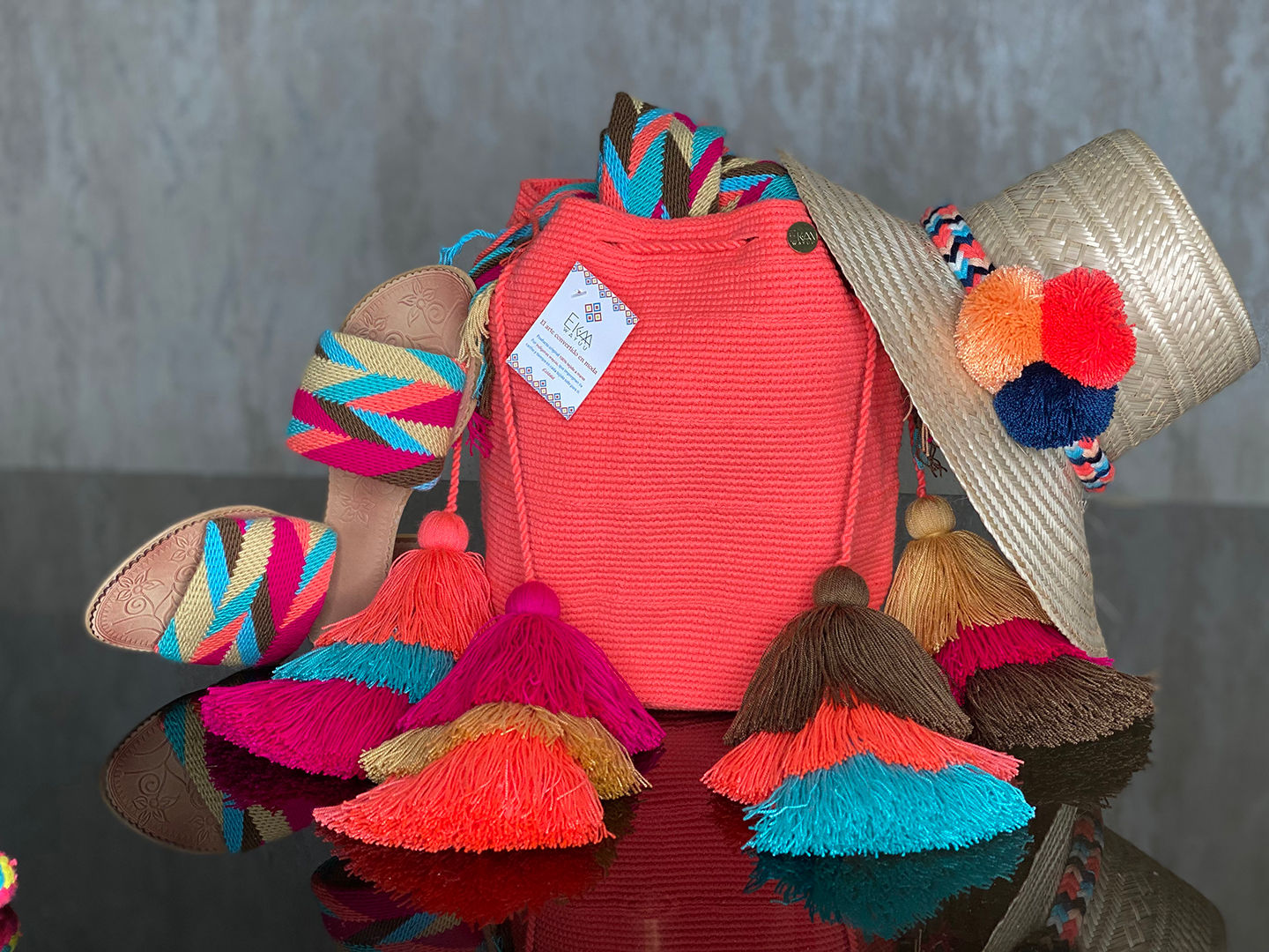 Combo - Mochila, Sandalia, Sombrero