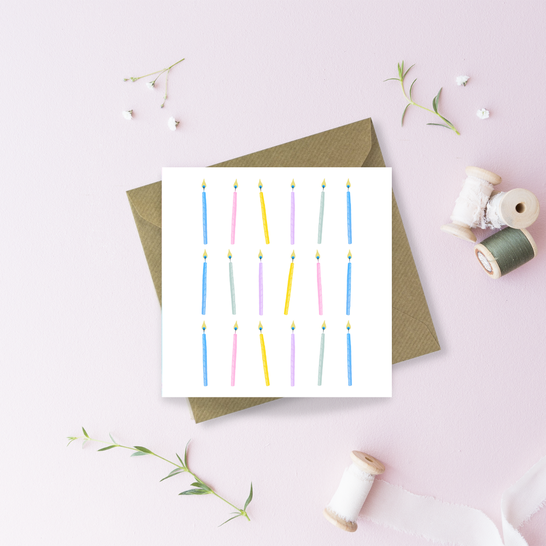 18th Birthday Candles Greetings Card