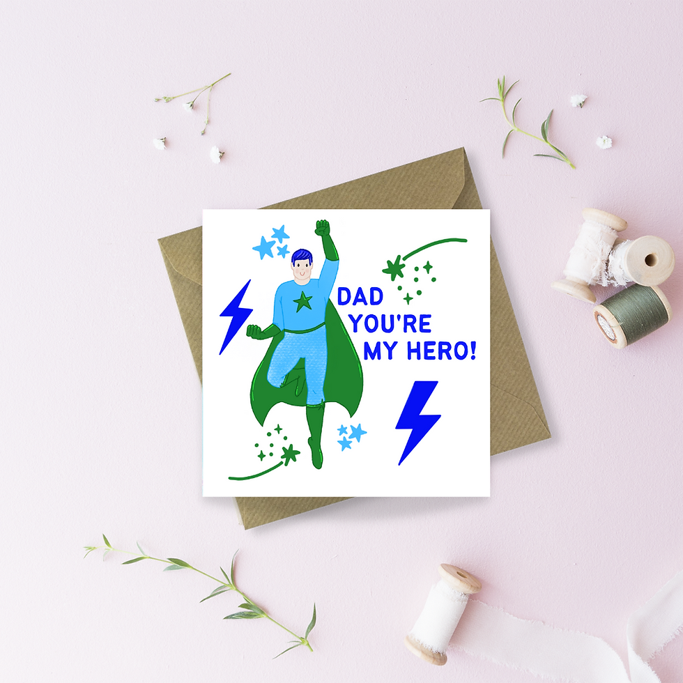 Thumbnail: Dad, you’re my Hero Greetings Card