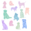 Thumbnail: 12 shades of dog Greetings Card