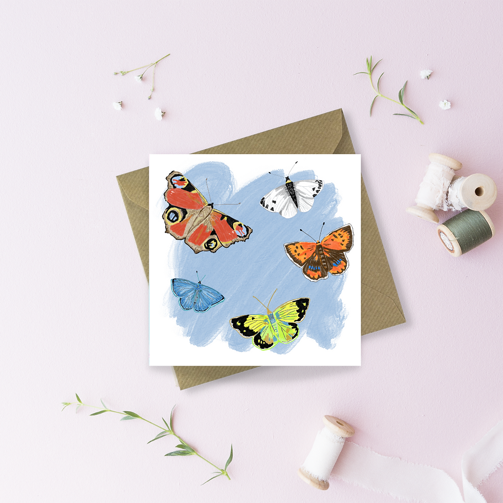 Butterflies Greetings Card