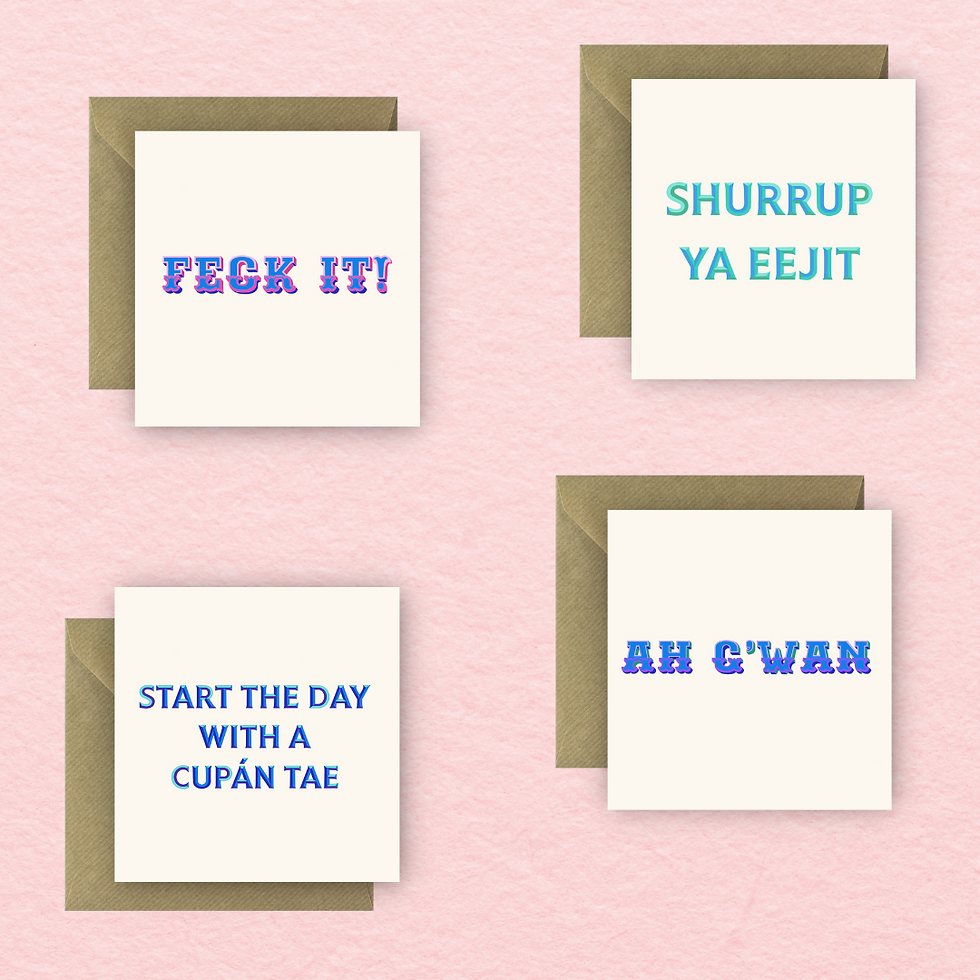 Thumbnail: Shurrup ya eejit Greetings Card