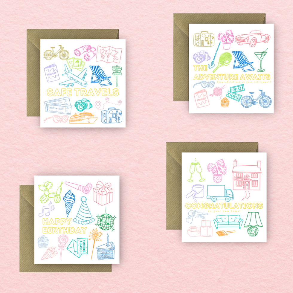 Thumbnail: Safe travels Greetings Card