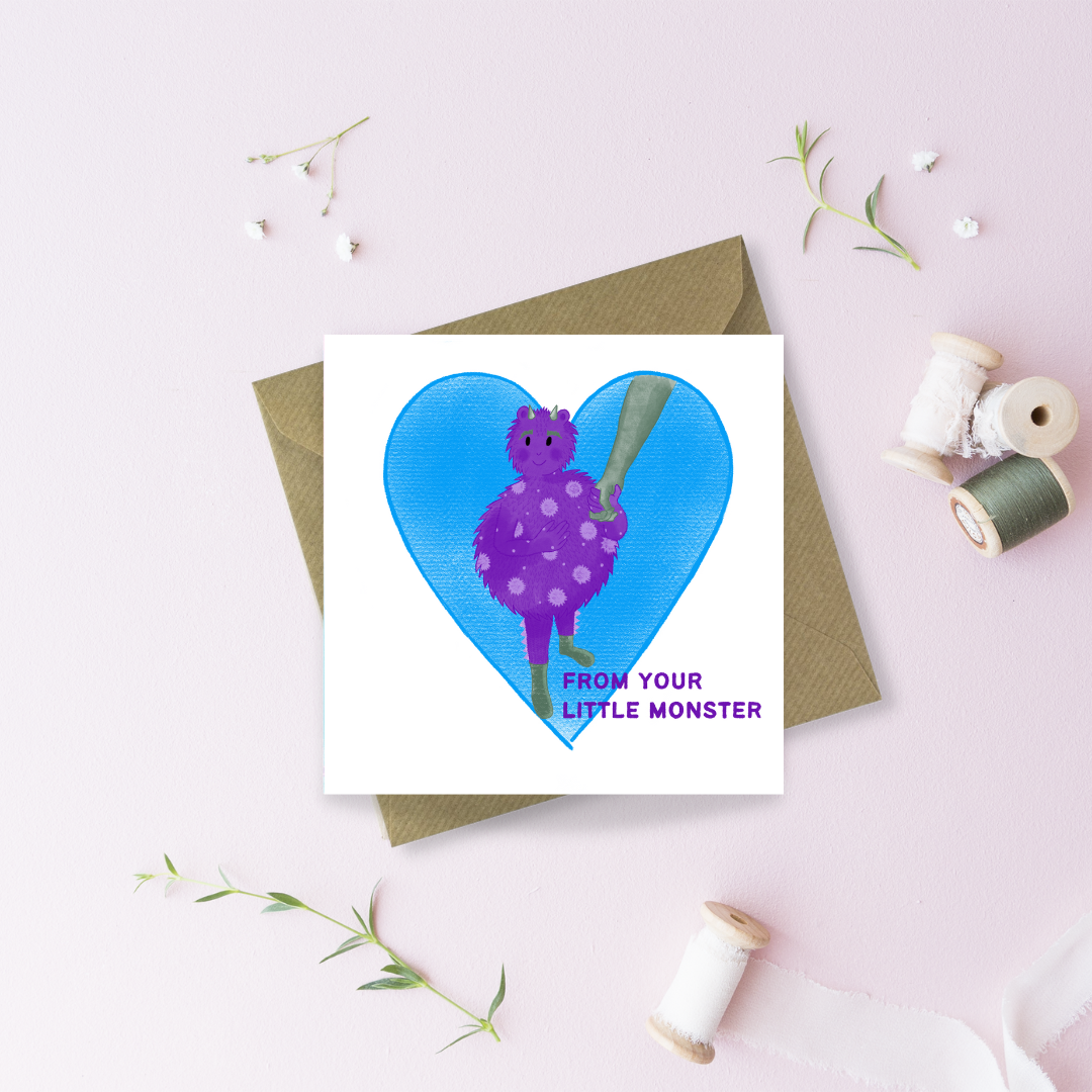From your Little Monster Greetings Card