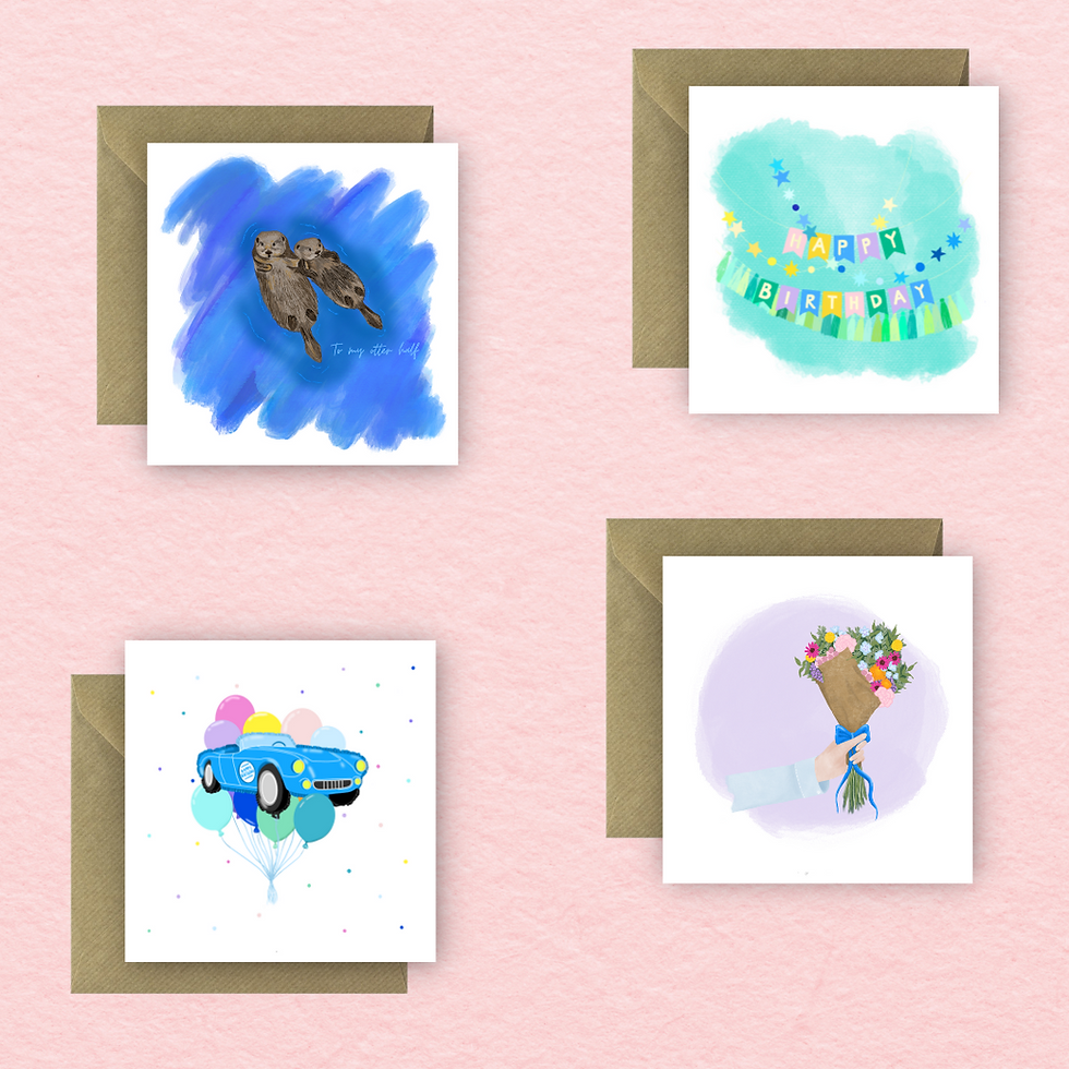 Thumbnail: Happy Birthday banner Greetings Card