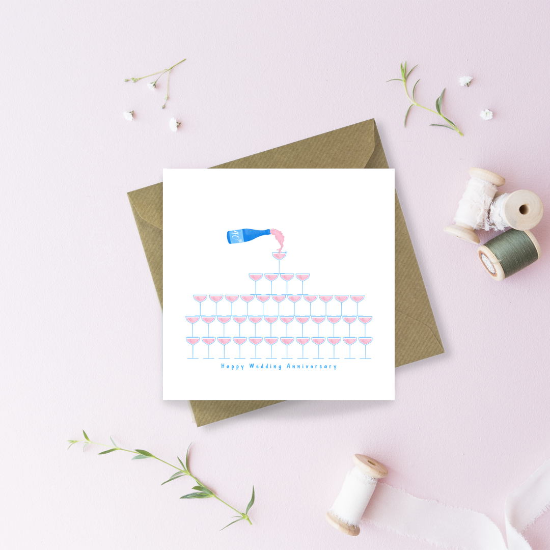 40th Wedding Anniversary Greetings Card