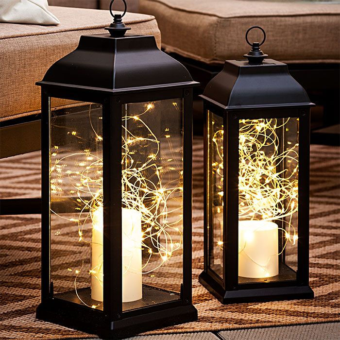 Beautiful lanterns for your porch swing 