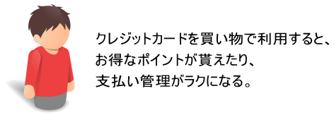 クレジットカードのメリット