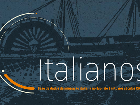 capa do livro "Italianos" que faz parte da coleção Canaã produzida pelo Arquivo Público do Estado do Espírito Santo