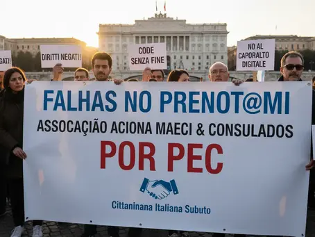 Associação denuncia falhas graves no portal Prenot@mi para serviços consulares italianos