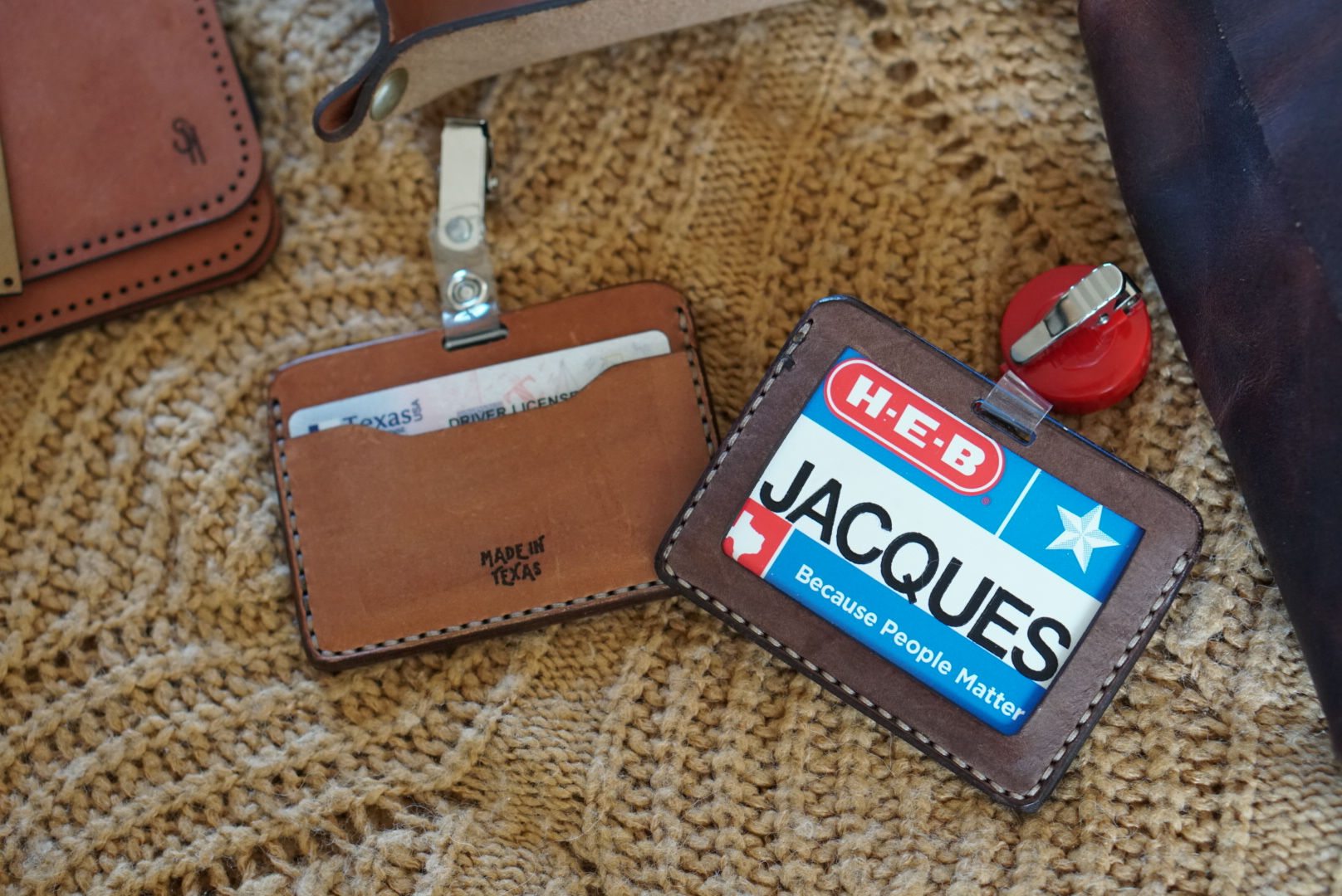 Handmade Leather Name Tag