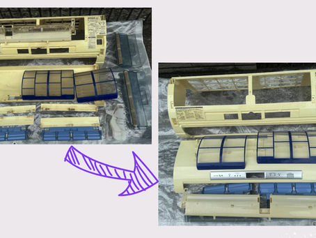 お掃除機能付きエアコン洗浄
