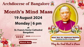 Archdiocese offers Memorial Mass for the former Prelate Most Rev Dr Alphonsus Mathias