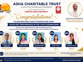 “Education is the Light of Hope”: ASHA Students Shine in PUC Examinations
