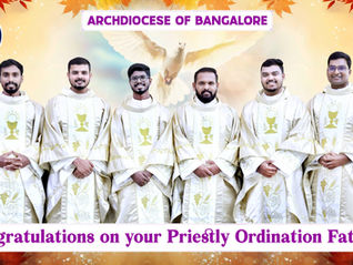 Six New Priests Ordained for the Archdiocese of Bangalore