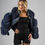 Thumbnail: Leather and fox bluegrey fur