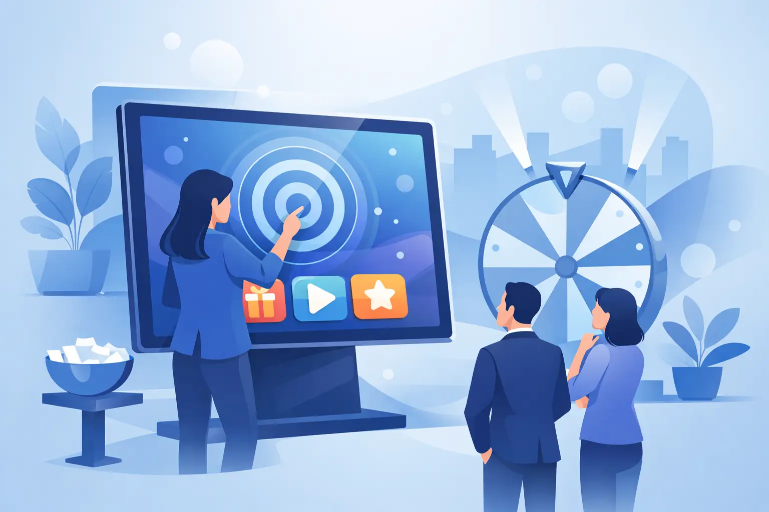 Pantalla touch para activaciones que atraen