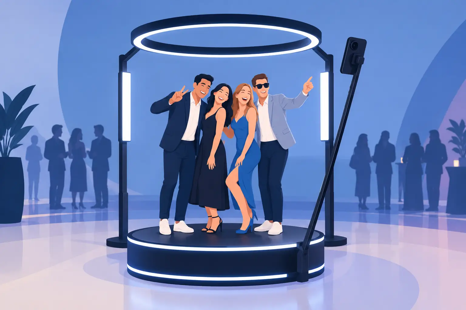 Reseña cabina 360 para eventos de alto impacto