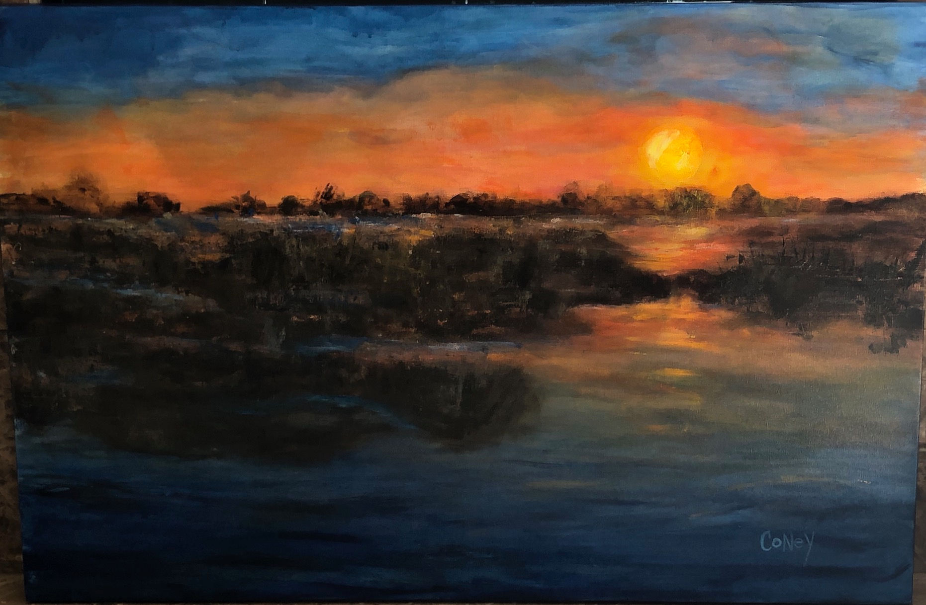 Texas Sunset (24" x 36")
