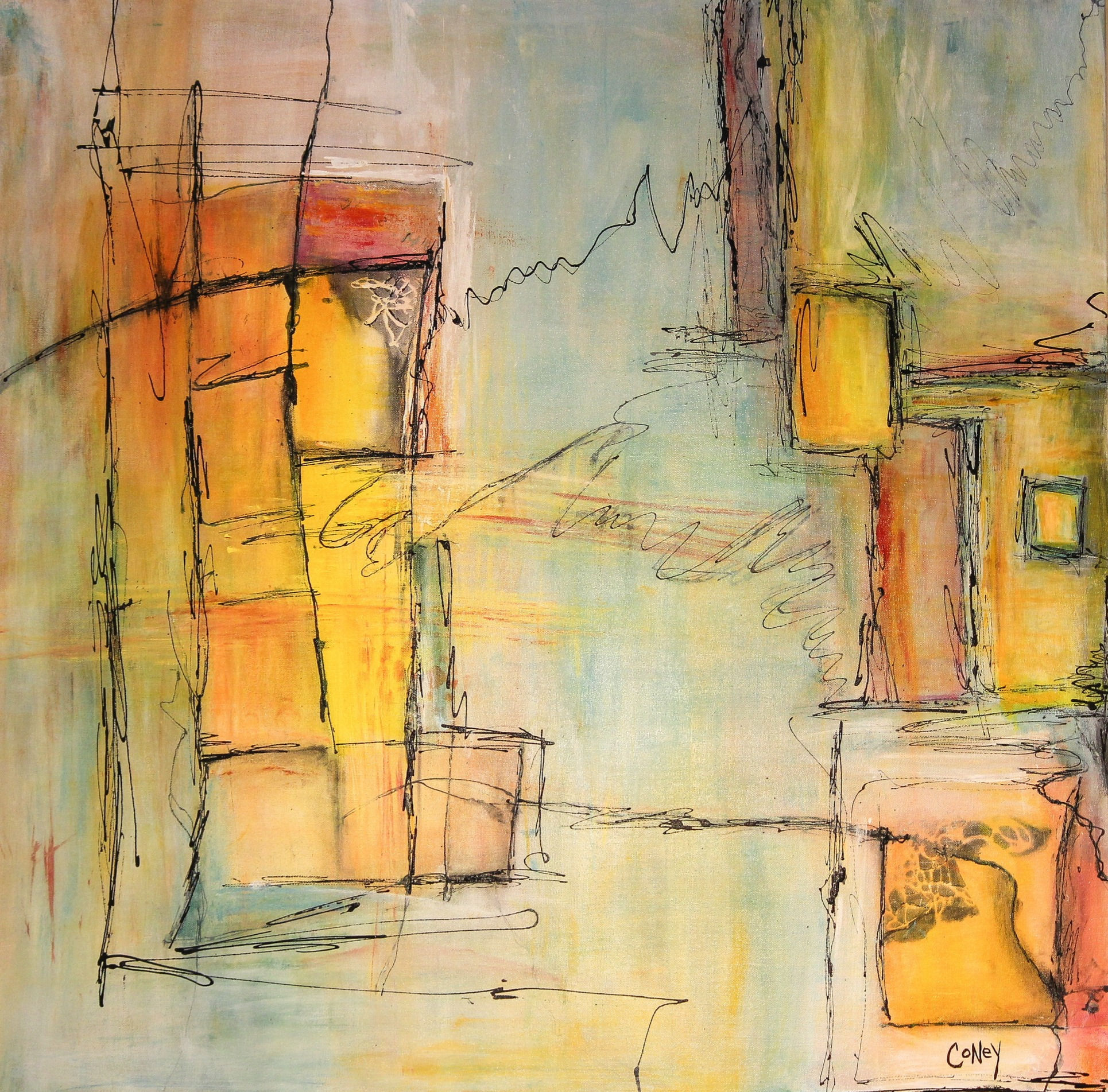 Note to Self - Play (36" x 36")