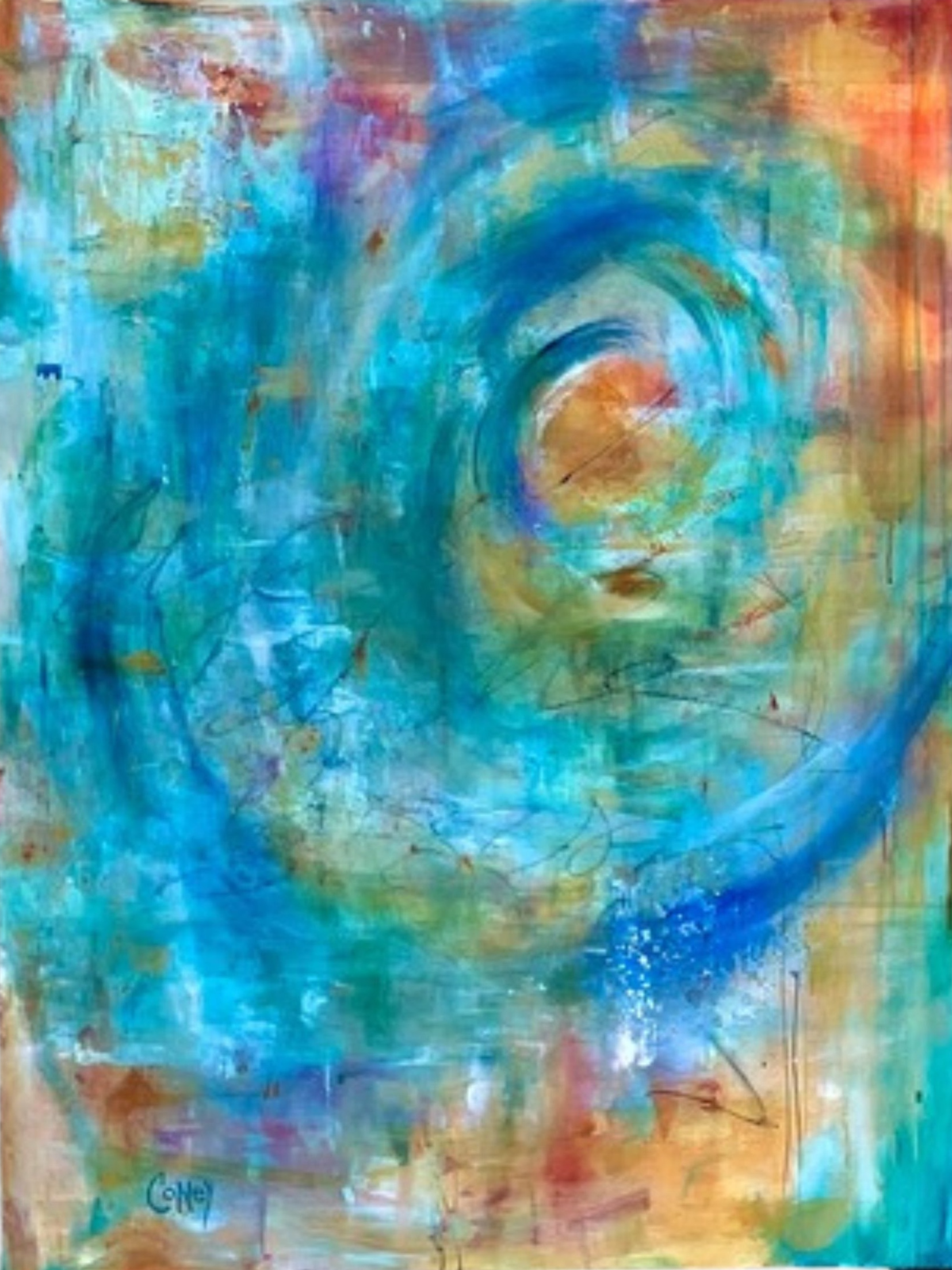 Life is Swirling (40" x 36")