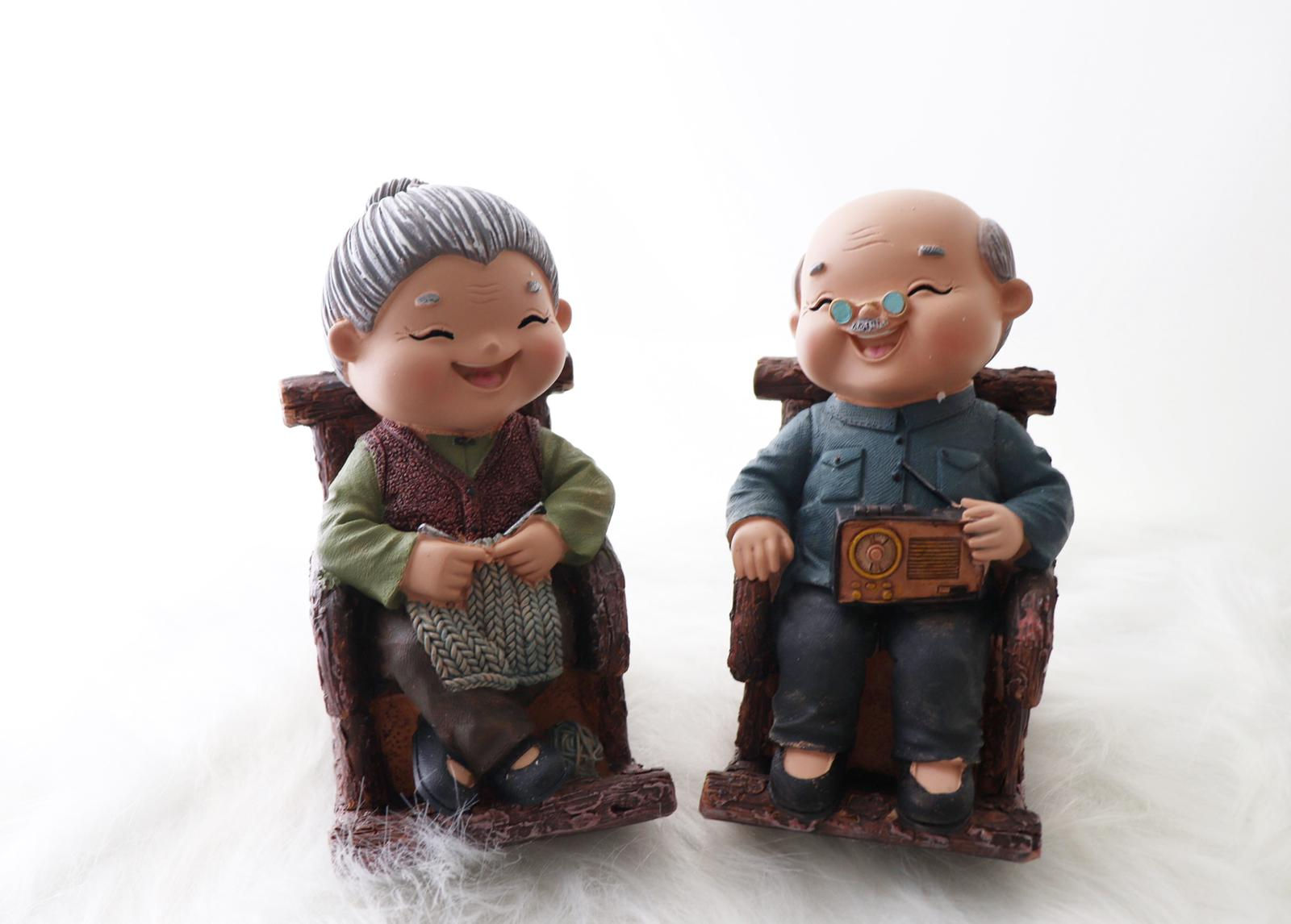 Growing old together - rocking chair