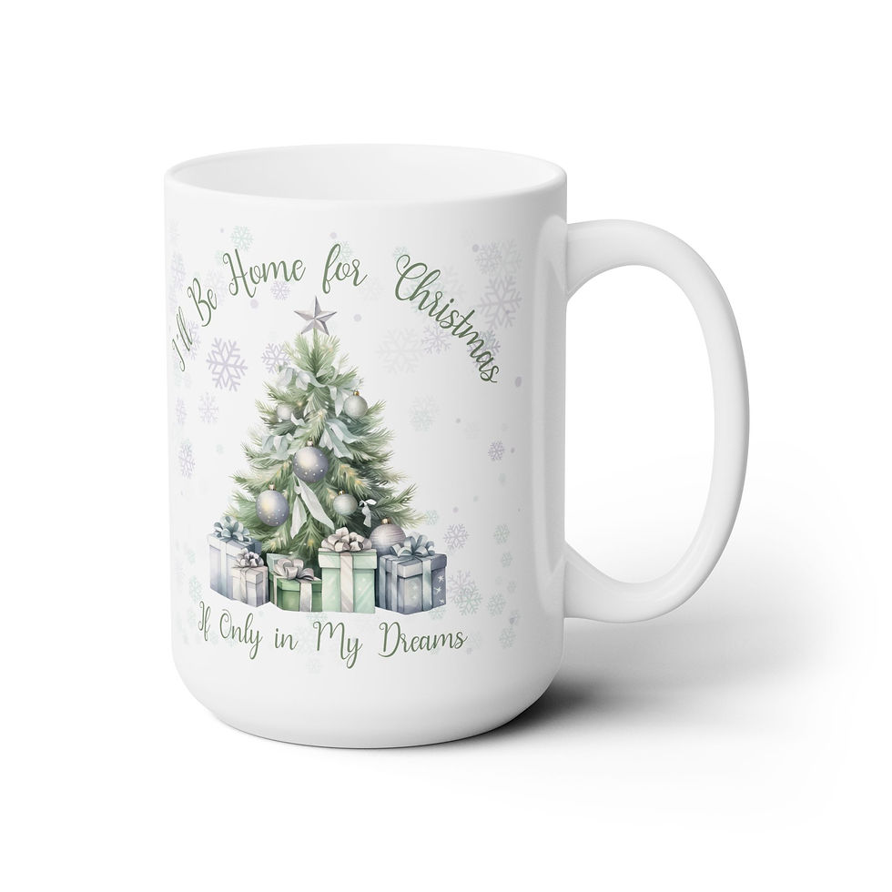 Thumbnail: I'll Be Home for Christmas- Christmas Song, Mug, Christmas Tree, Snowflake