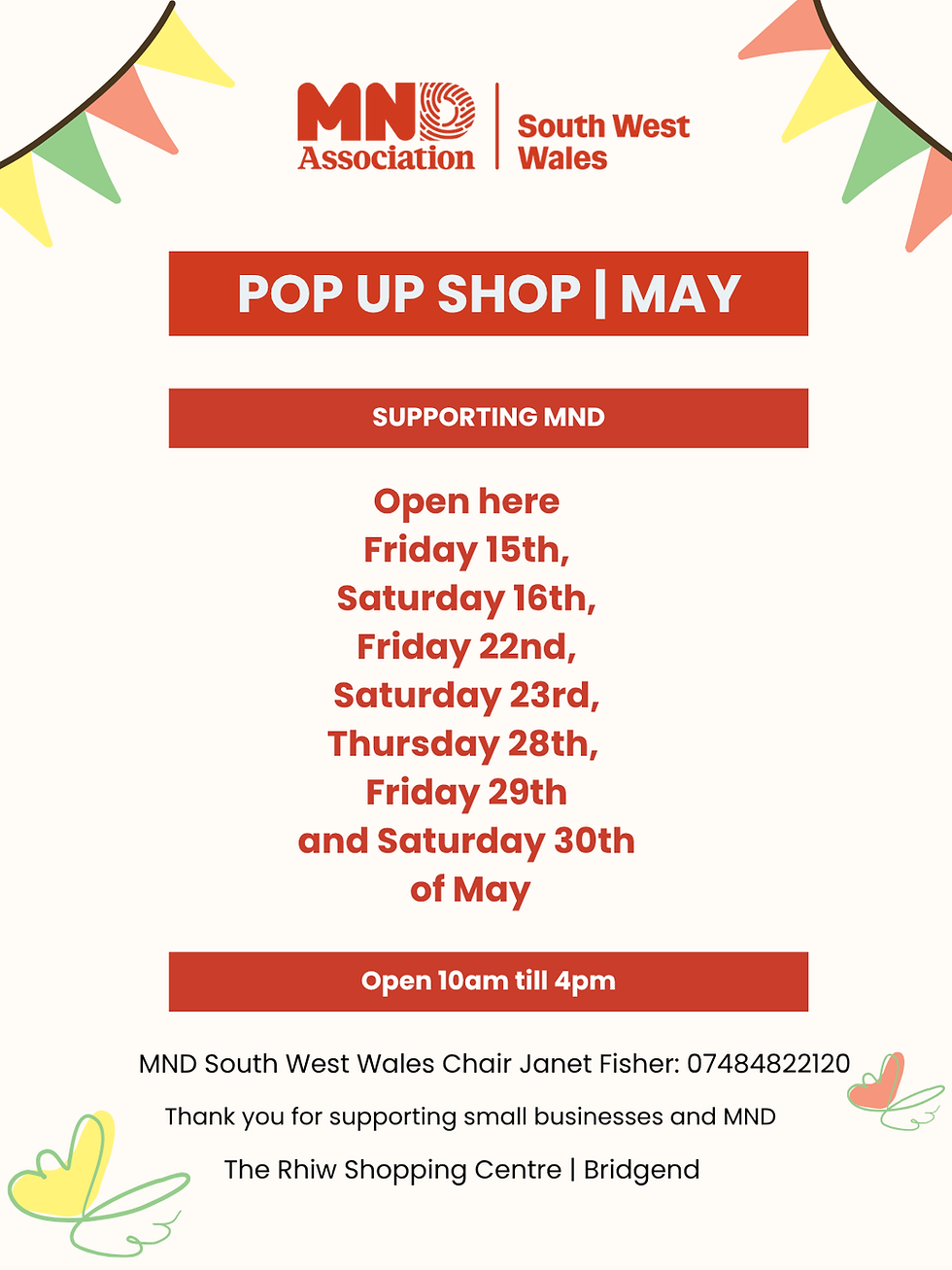 Pop up Shop | The Rhiw Shopping Centre Bridgend