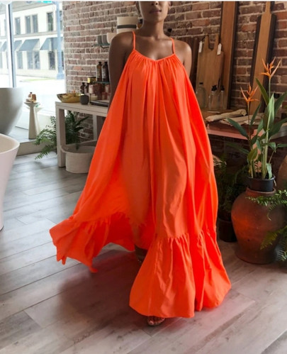 mother of the bride dresses macys Refined Spaghetti Strap Maxi Dress for Effortless Elegance   COCOSIN.OFFICIAL