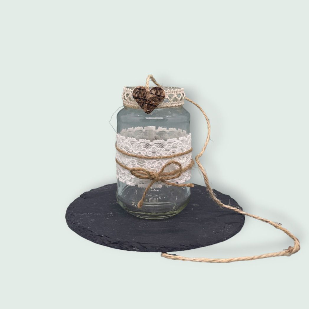 Dekoglas zum Aufhängen